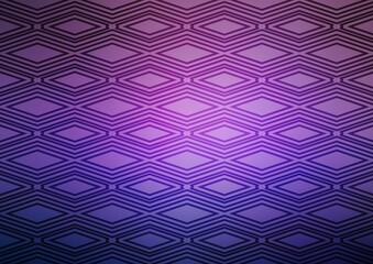 Light Purple vector texture with lines, rhombuses. Glitter abstract illustration with colorful lines, rhombuses. Pattern for websites, landing pages.