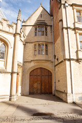 Fototapeta na wymiar architecture and buildings around the university town of oxfordshire in england