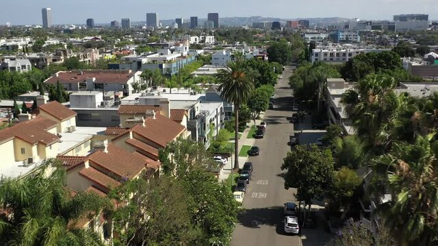 Cinematic Aerial Footage West Hollywood California