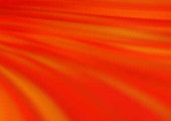Light Orange vector background with curved circles. A vague circumflex abstract illustration with gradient. The template for cell phone backgrounds.