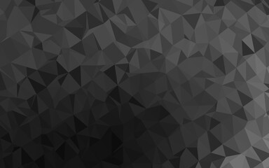 Dark Silver, Gray vector low poly cover. Colorful illustration in abstract style with gradient. Elegant pattern for a brand book.