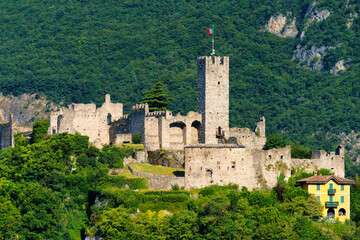 View of Breno from the road to Crocedomini pass