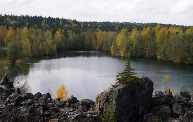 lake in autumn