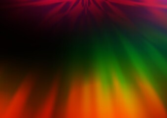 Dark Multicolor, Rainbow vector blurred background. Shining colorful illustration in a Brand new style. A completely new template for your design.