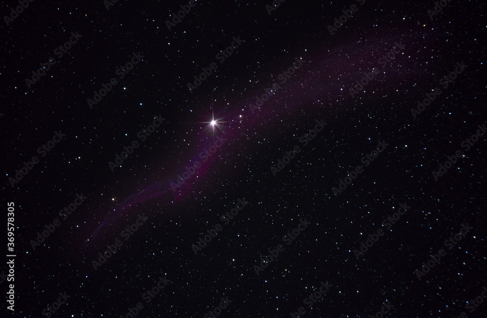 Canvas Prints a colorful strand nebula in deep space