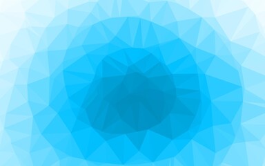 Light BLUE vector triangle mosaic cover. Brand new colorful illustration in with gradient. Brand new style for your business design.