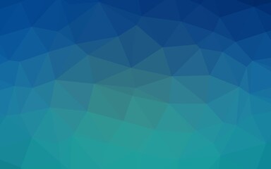 Fototapeta premium Light BLUE vector abstract mosaic background. Triangular geometric sample with gradient. Completely new template for your business design.