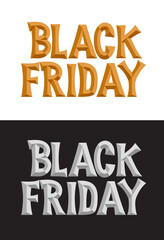 Black Friday holiday poster design. Vector illustration.