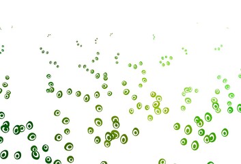 Light Green vector texture with disks.