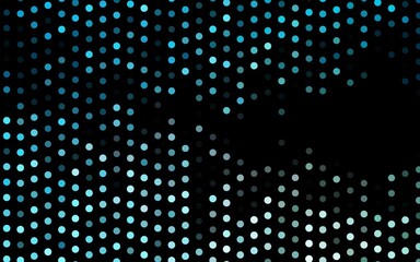 Dark BLUE vector background with bubbles. Blurred bubbles on abstract background with colorful gradient. Design for business adverts.