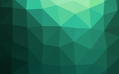 Light Green vector abstract polygonal layout. A completely new color illustration in a vague style. Template for a cell phone background.