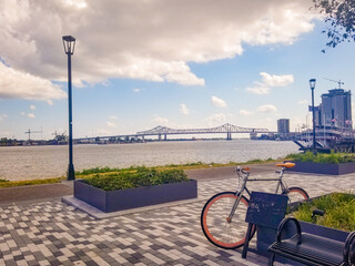 looking over the river