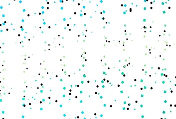 Light Blue, Yellow vector pattern in polygonal style with circles.