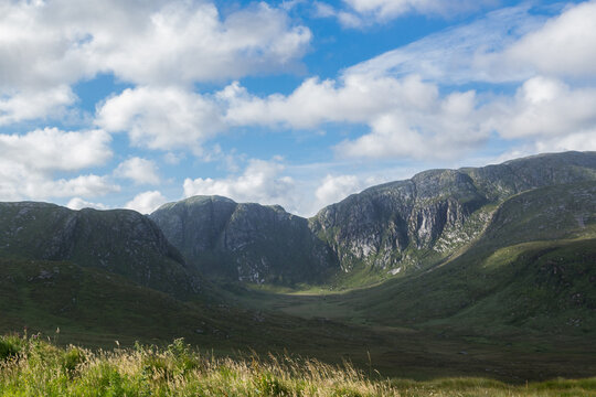 Derryveagh Mountains In Donegal, Co. Donegal, Ireland.