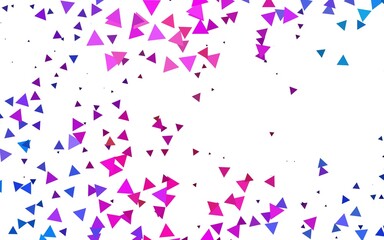 Light Multicolor, Rainbow vector cover in polygonal style. Illustration with set of colorful triangles. Modern template for your landing page.