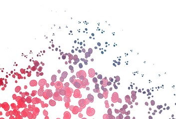 Light Blue, Red vector template with lava shapes.