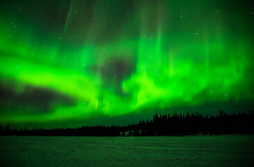 Northern lights at Yellowknife, Canada