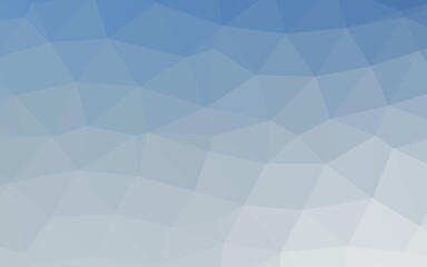 Light BLUE vector abstract mosaic backdrop. Colorful abstract illustration with gradient. Polygonal design for your web site.