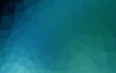 Light BLUE vector polygonal pattern. Triangular geometric sample with gradient.  Polygonal design for your web site.