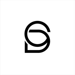 logo letter od , logo letter od combination , logo line letter od abstract 