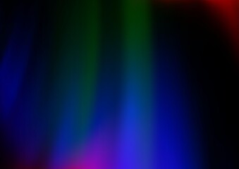 Naklejka premium Dark Multicolor, Rainbow vector background with bent lines. Shining illustration, which consist of blurred lines, circles. Brand new design for your ads, poster, banner.