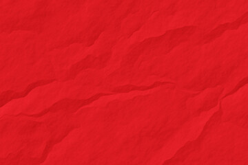 Red crumpled paper background.Abstract texture paper.