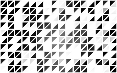 Light Silver, Gray vector seamless template with crystals, triangles. Beautiful illustration with triangles in nature style. Template for business cards, websites.