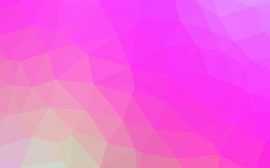 Light Pink vector blurry triangle template. Glitter abstract illustration with an elegant design. Completely new design for your business.