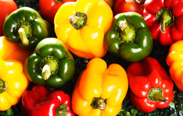 red and green peppers