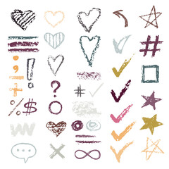 design chalk vector textures hand drawn textures