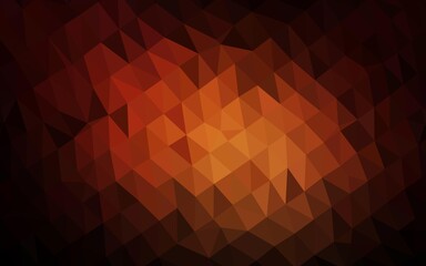 Dark Red vector triangle mosaic texture. Colorful illustration in abstract style with gradient. Triangular pattern for your business design.