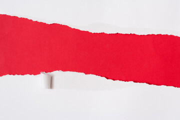 White ripped paper
