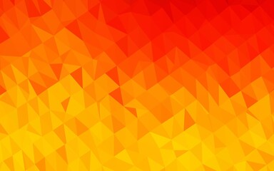 Light Orange vector low poly layout. Colorful illustration in abstract style with gradient. Completely new template for your business design.