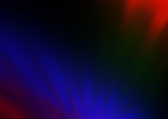 Dark Multicolor, Rainbow vector blurred shine abstract background. Creative illustration in halftone style with gradient. A completely new template for your design.