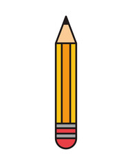 pencil school supply isolated icon