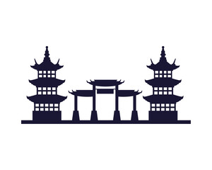 japanese archs and castles monuments architecture icon