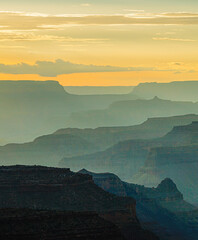 Layers of Canyons in Grand Canyon National park