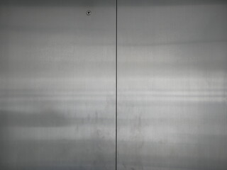closeup of elevator door made from stainless steel background.
