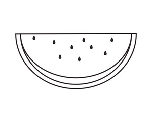 watermelon fresh delicious fruit isolated style icon