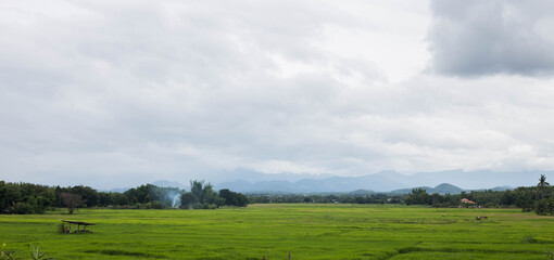 landscape with clouds