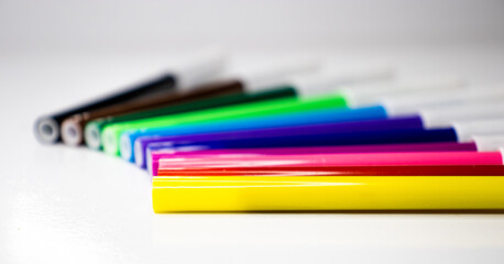 Fototapeta premium colorful felt tip pens