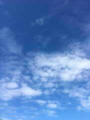 blue sky with clouds
