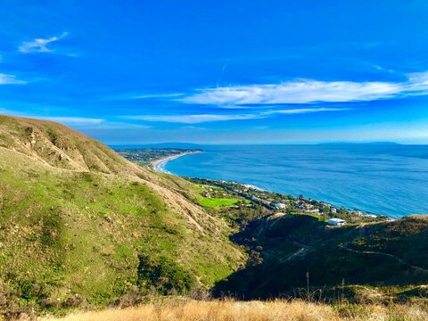 Sky View Of Zuma Beach In CA