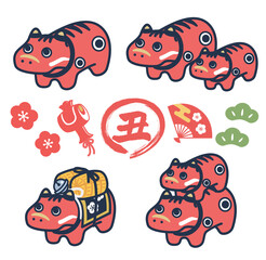 赤べこのセット