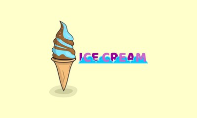 ice cream vector illustration. Icon, sweet ice cream, vector design