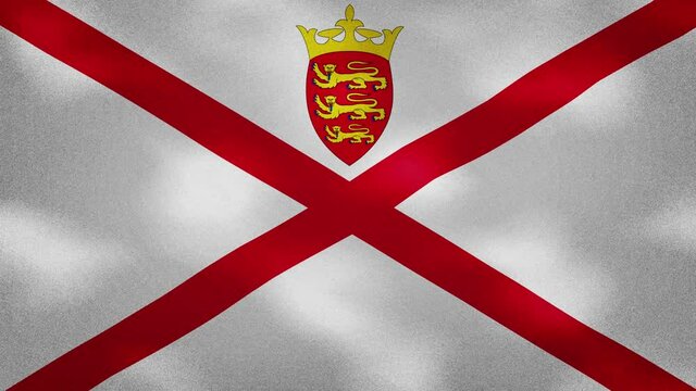 Parishes of Jersey dense flag fabric wavers, perfect loop for background