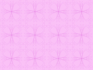 Seamless pattern design with floral background elements, beautiful ornaments, black, white, orange, pink, red, green, yellow, blue, gray, purple, brown