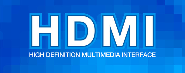  HDMI – High Definition Multimedia Interface Acronym, Modern Background Design	
