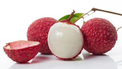 Lychee tastes sweet and delicious.