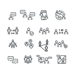 Prople and Team Icons set,Vector